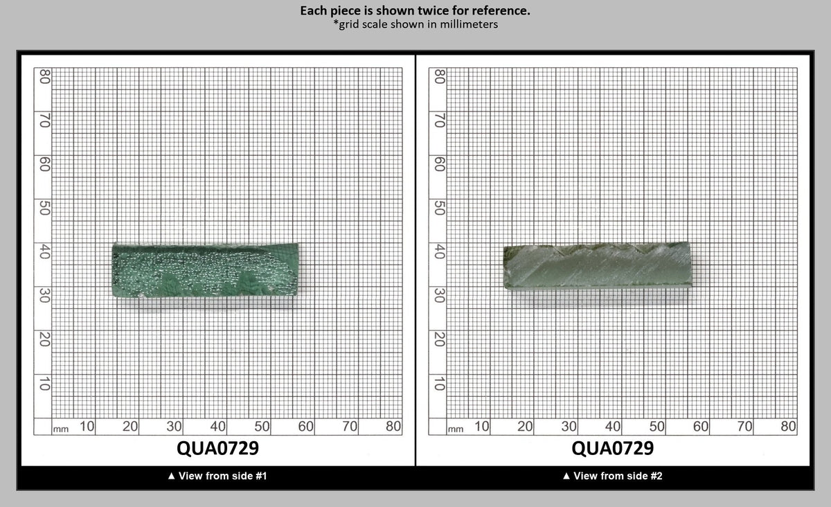 Extra Light Green Hydrothermal Synthetic Quartz - Lab Created Faceting Rough : QUA0729