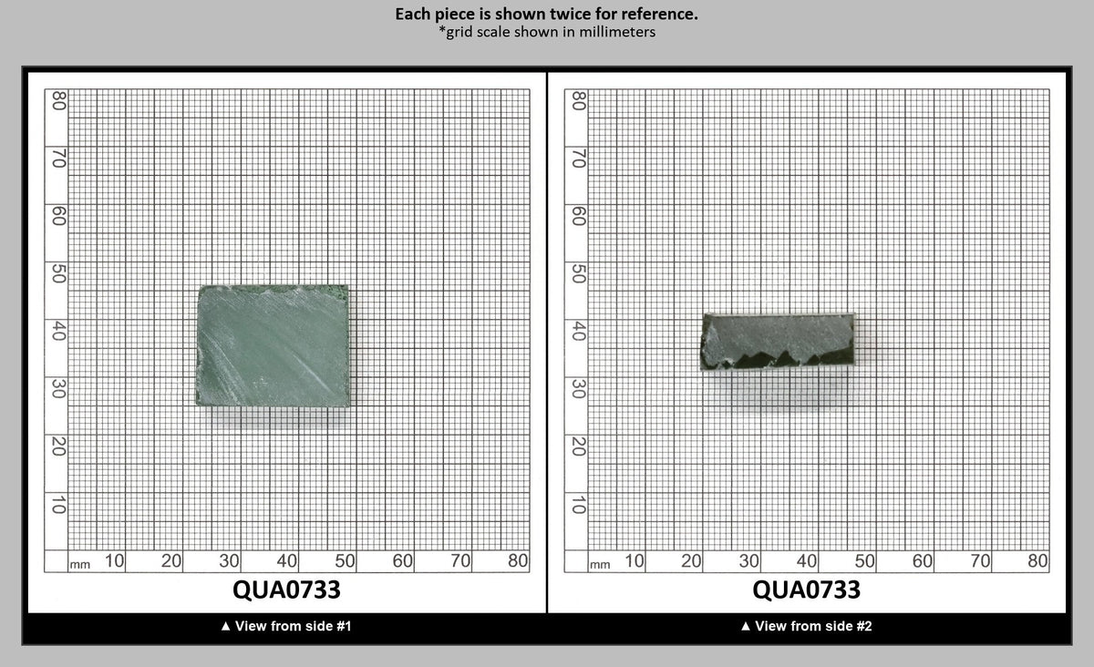 Extra Light Green Hydrothermal Synthetic Quartz - Lab Created Faceting Rough : QUA0733