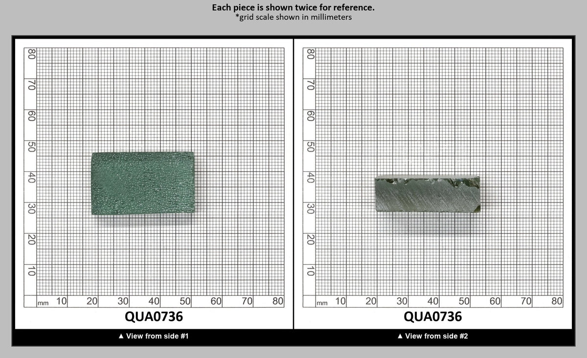 Extra Light Green Hydrothermal Synthetic Quartz - Lab Created Faceting Rough : QUA0736