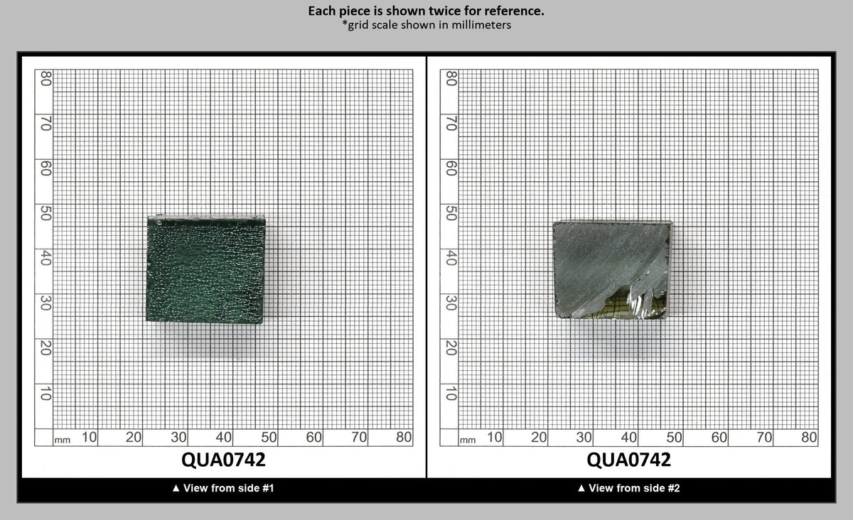 Extra Light Green Hydrothermal Synthetic Quartz - Lab Created Faceting Rough : QUA0742