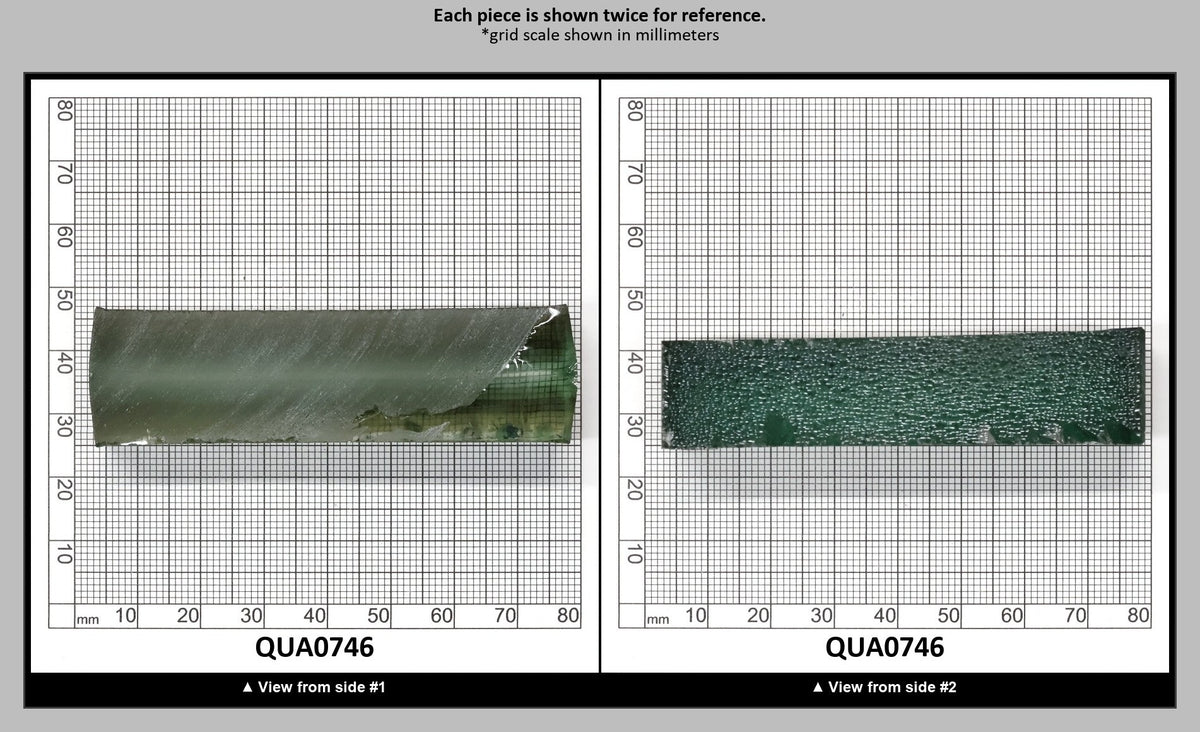 Extra Light Green Hydrothermal Synthetic Quartz - Lab Created Faceting Rough : QUA0746