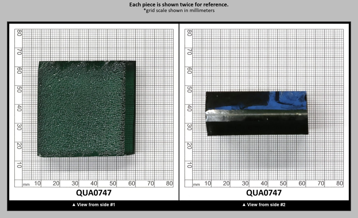 Extra Light Green Hydrothermal Synthetic Quartz - Lab Created Faceting Rough : QUA0747