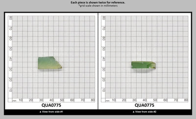 Light Yellow Green Hydrothermal Synthetic Quartz - Lab Created Faceting Rough : QUA0775