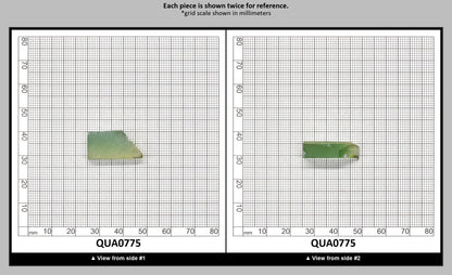 Light Yellow Green Hydrothermal Synthetic Quartz - Lab Created Faceting Rough : QUA0775