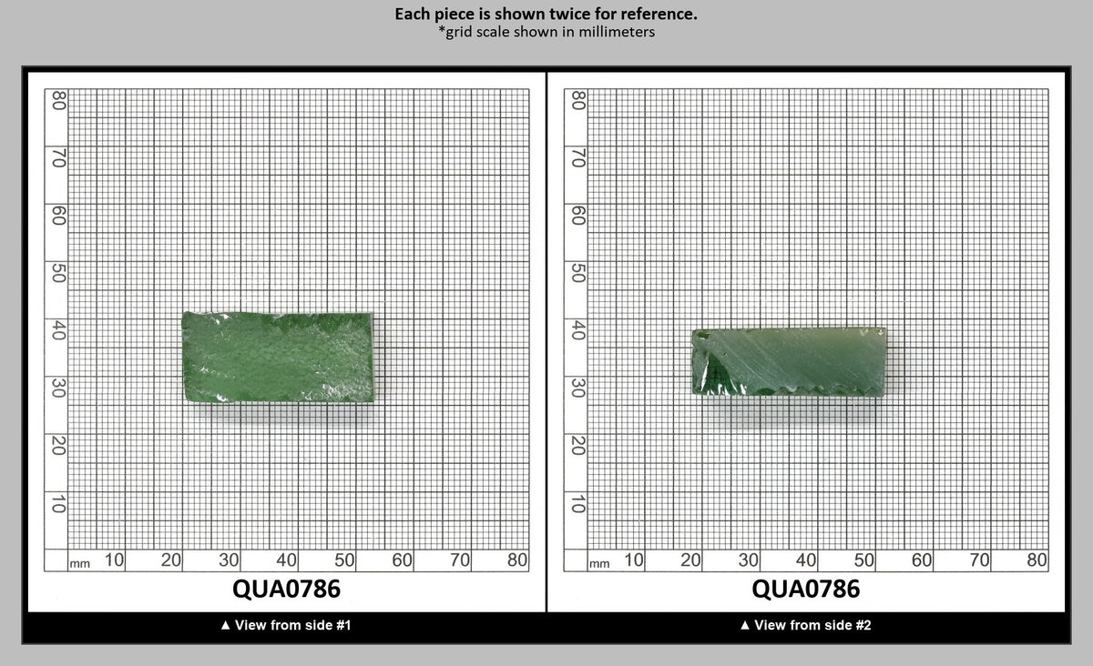 Light Yellow Green Hydrothermal Synthetic Quartz - Lab Created Faceting Rough : QUA0786