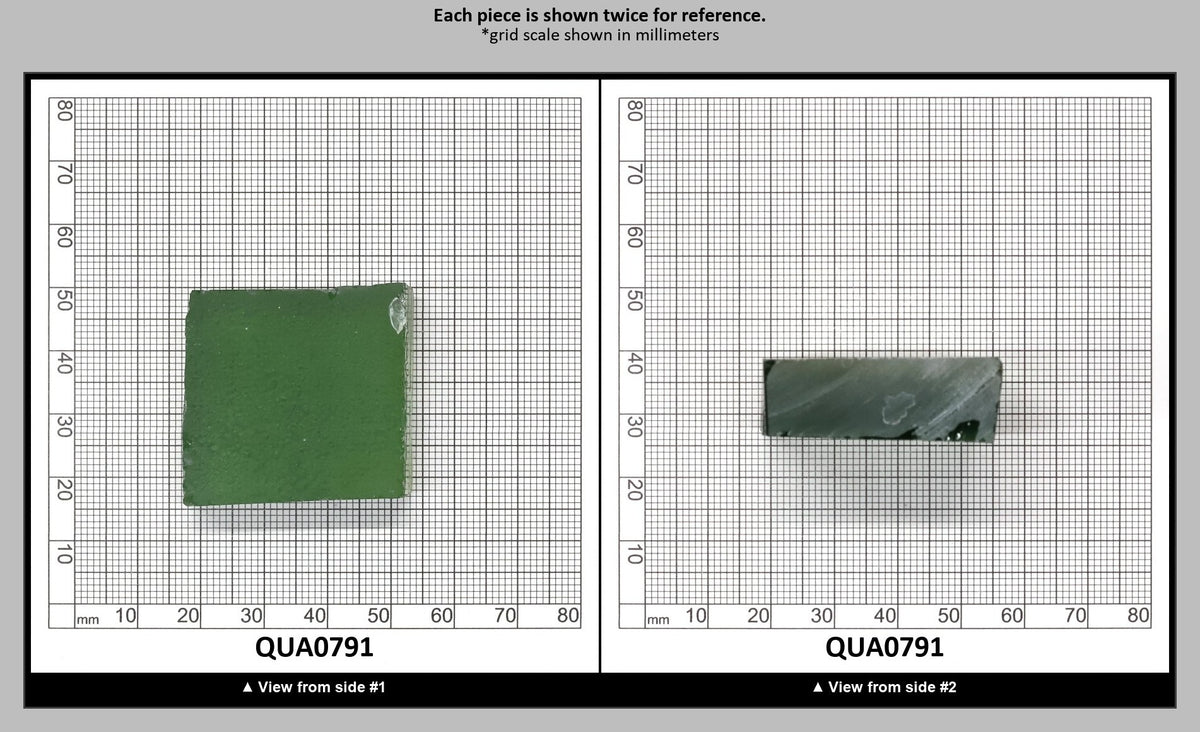Light Yellow Green Hydrothermal Synthetic Quartz - Lab Created Faceting Rough : QUA0791