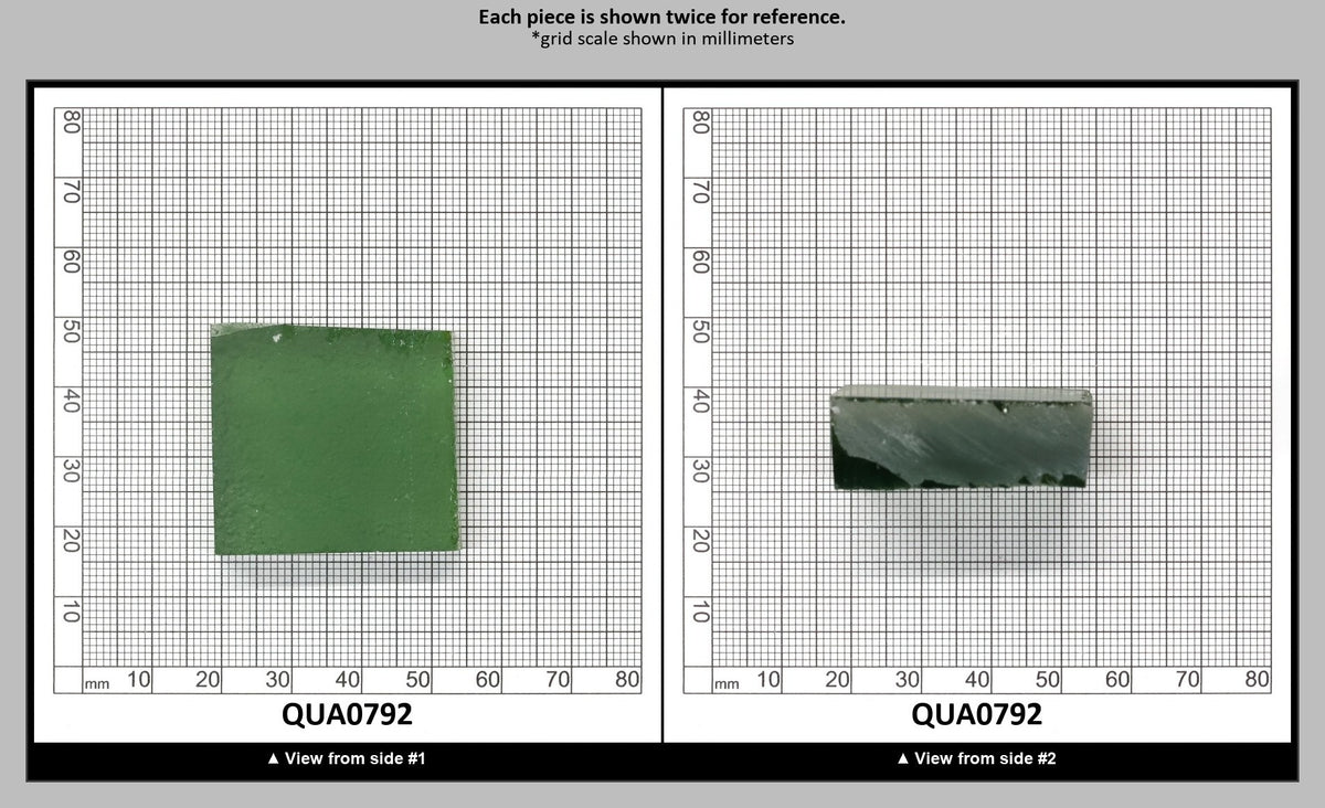 Light Yellow Green Hydrothermal Synthetic Quartz - Lab Created Faceting Rough : QUA0792