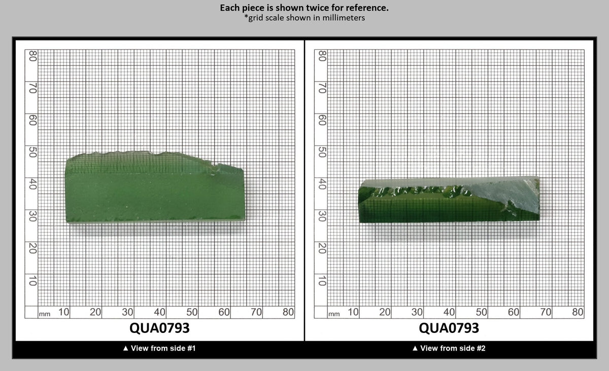 Light Yellow Green Hydrothermal Synthetic Quartz - Lab Created Faceting Rough : QUA0793