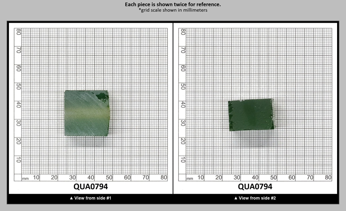 Light Yellow Green Hydrothermal Synthetic Quartz - Lab Created Faceting Rough : QUA0794