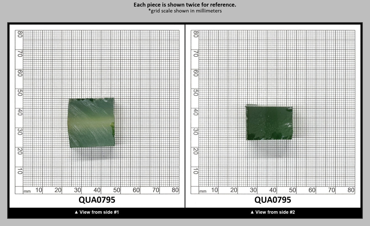 Light Yellow Green Hydrothermal Synthetic Quartz - Lab Created Faceting Rough : QUA0795