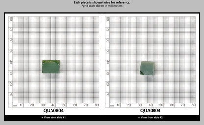 Yellow Green Hydrothermal Synthetic Quartz - Lab Created Faceting Rough : QUA0804