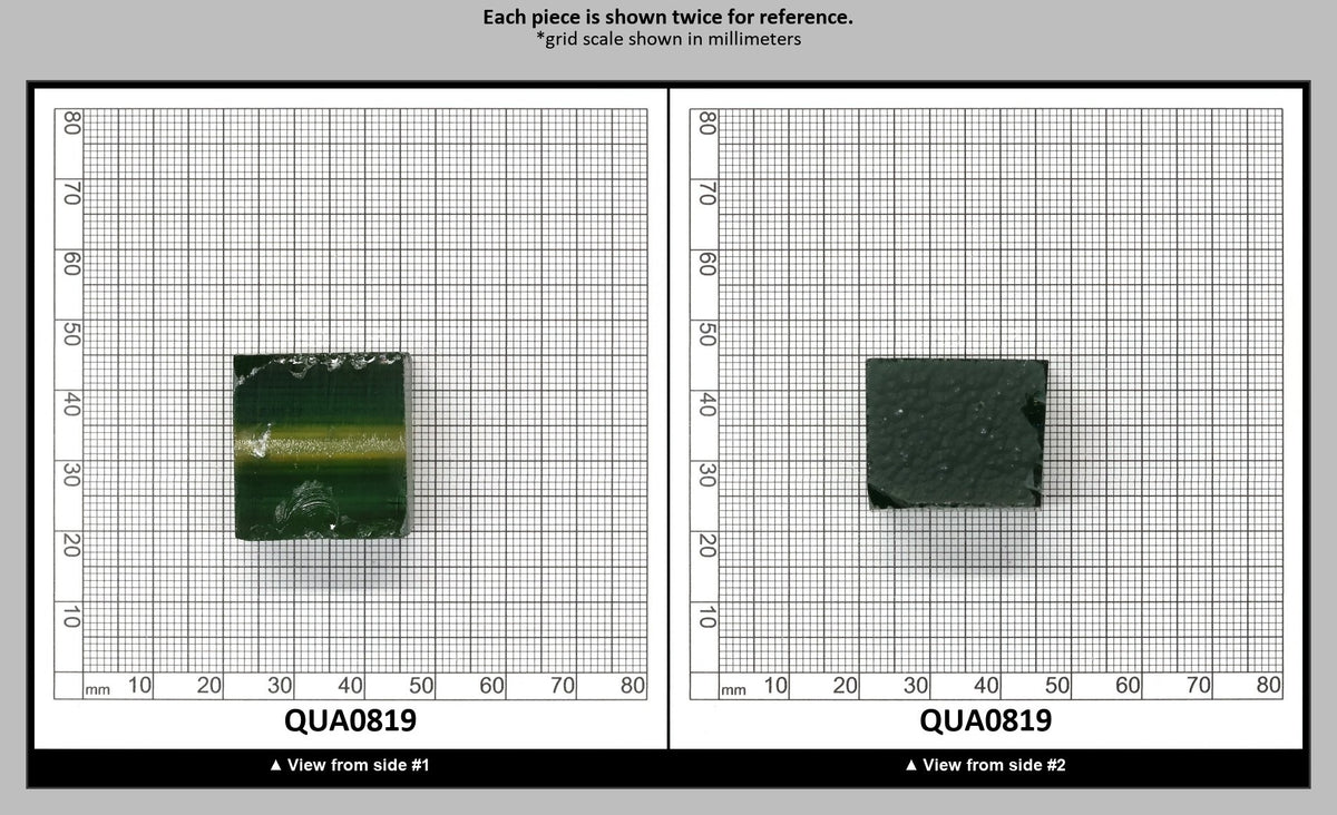 Yellow Green Hydrothermal Synthetic Quartz - Lab Created Faceting Rough : QUA0819