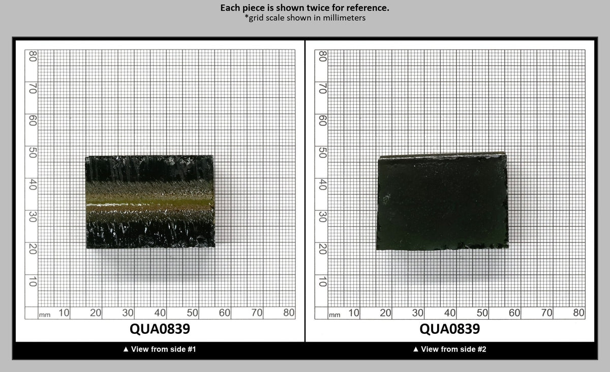 Olive Green Hydrothermal Synthetic Quartz - Lab Created Faceting Rough : QUA0839