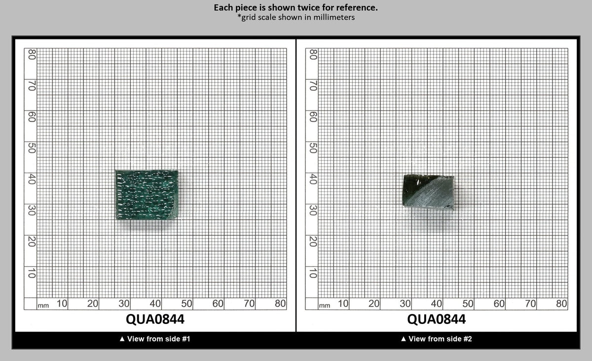 Light Green Hydrothermal Synthetic Quartz - Lab Created Faceting Rough : QUA0844