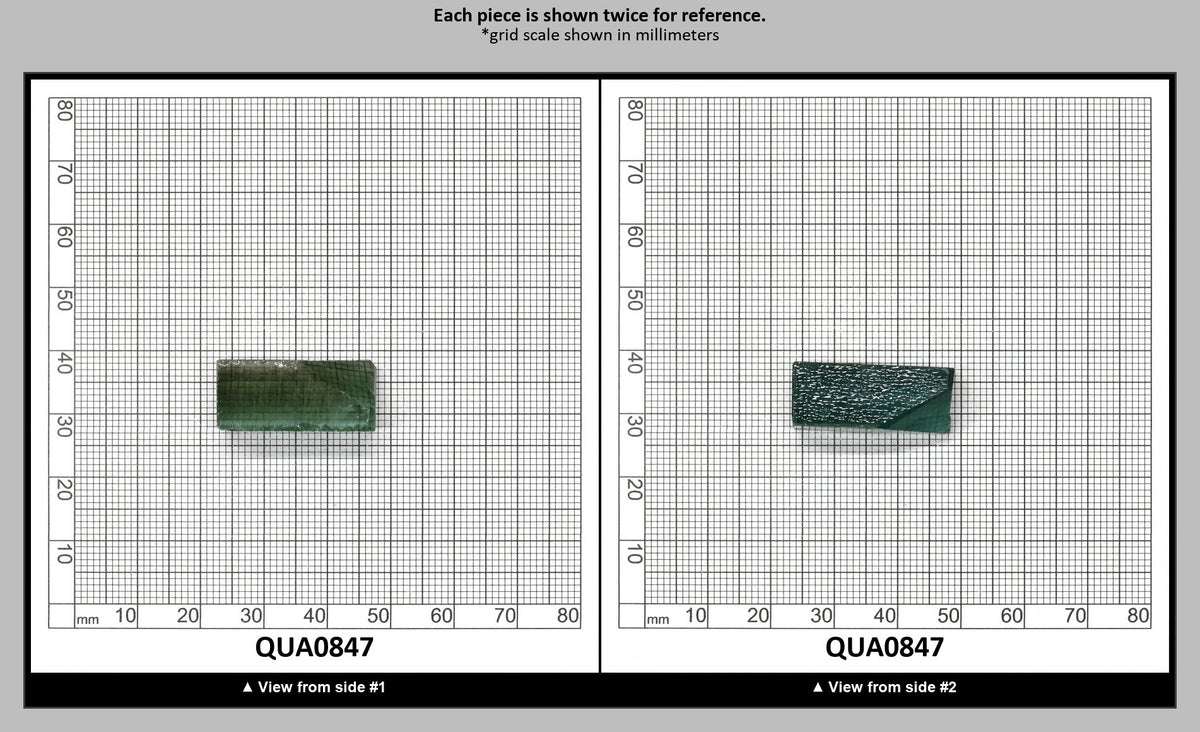 Light Green Hydrothermal Synthetic Quartz - Lab Created Faceting Rough : QUA0847