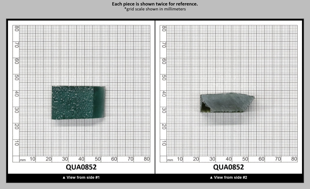 Light Green Hydrothermal Synthetic Quartz - Lab Created Faceting Rough : QUA0852
