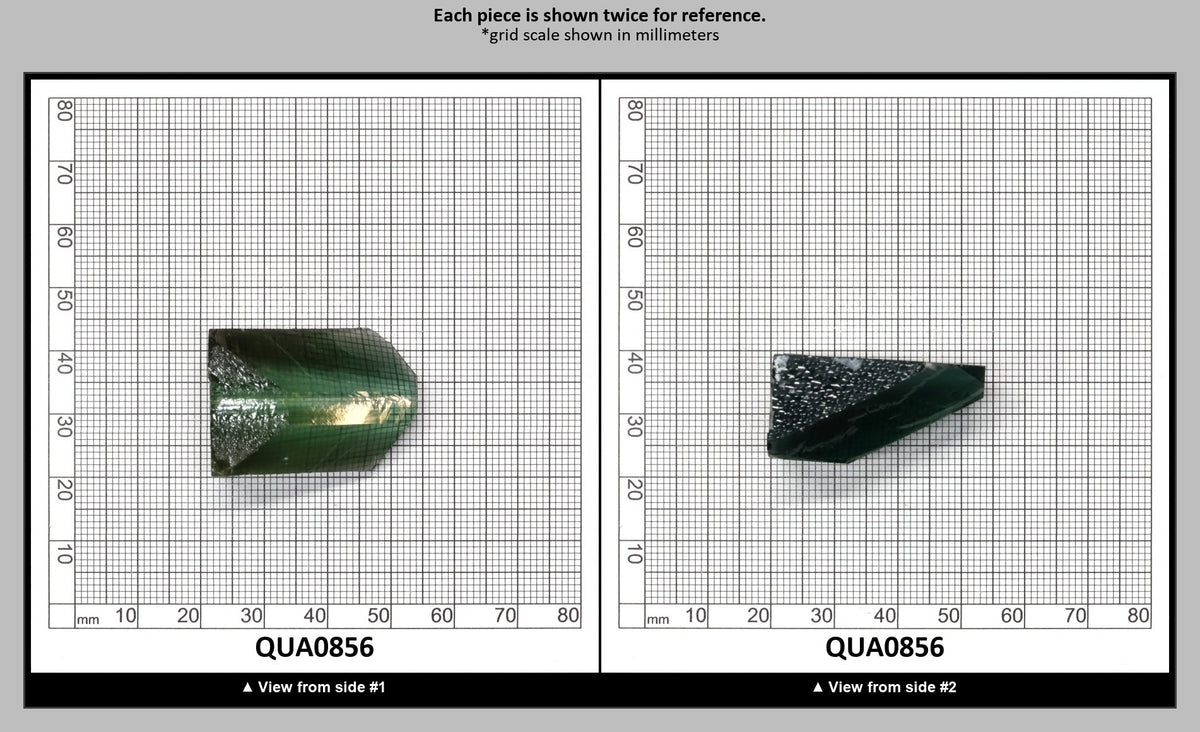 Light Green Hydrothermal Synthetic Quartz - Lab Created Faceting Rough : QUA0856