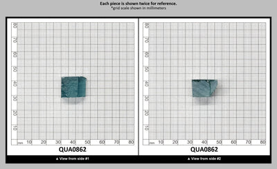 Aquamarine Hydrothermal Synthetic Quartz - Lab Created Faceting Rough : QUA0862
