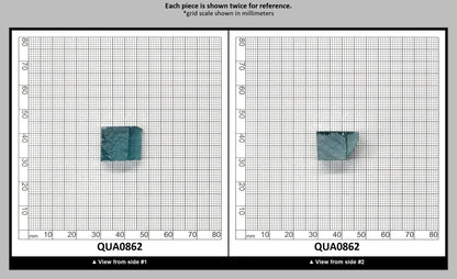 Aquamarine Hydrothermal Synthetic Quartz - Lab Created Faceting Rough : QUA0862