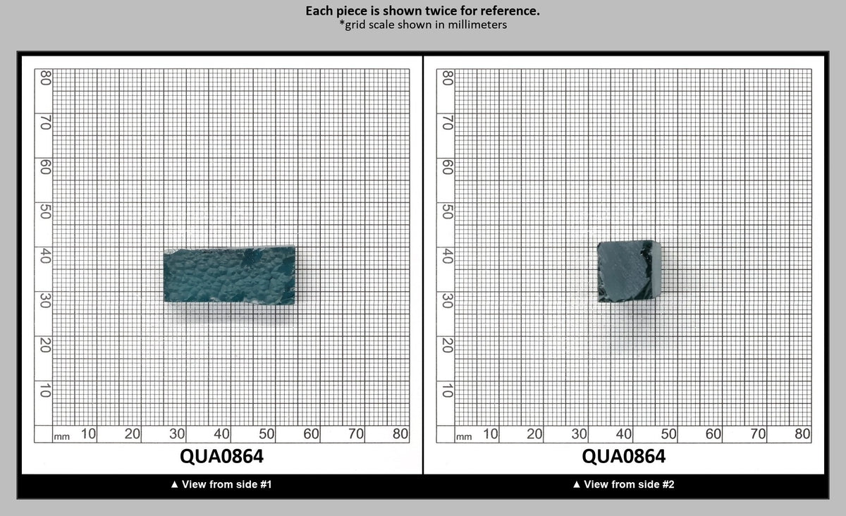Aquamarine Hydrothermal Synthetic Quartz - Lab Created Faceting Rough : QUA0864