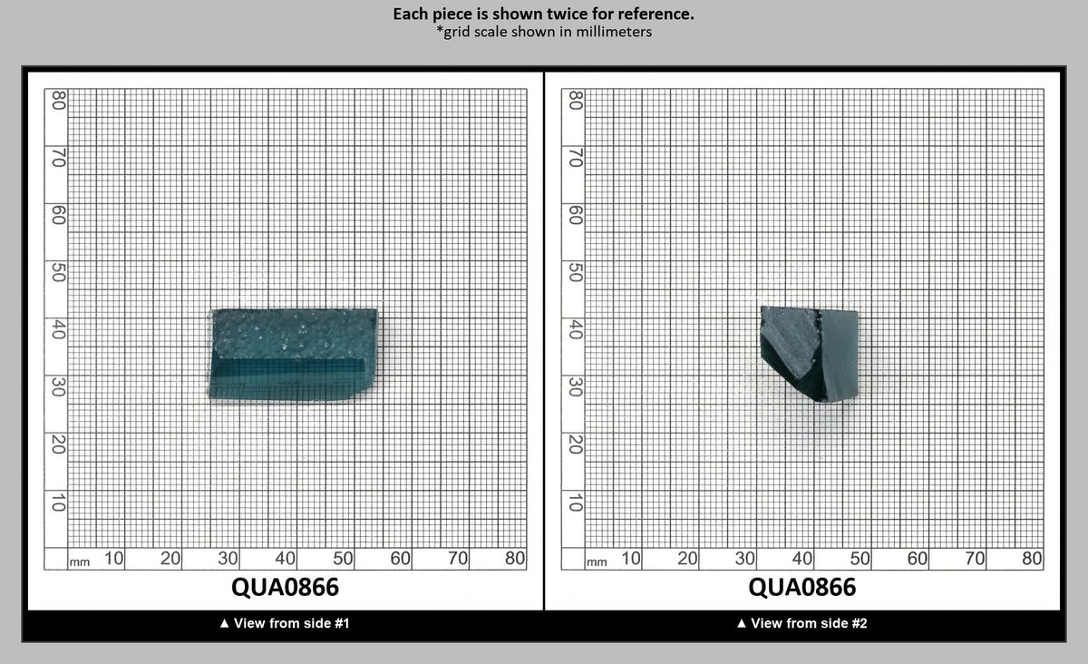 Aquamarine Hydrothermal Synthetic Quartz - Lab Created Faceting Rough : QUA0866