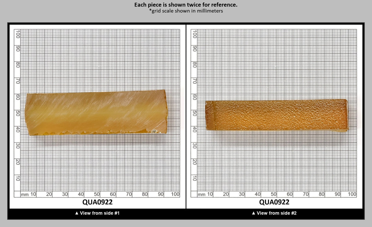 Extra Light Citrine Hydrothermal Synthetic Quartz - Lab Created Faceting Rough : QUA0922