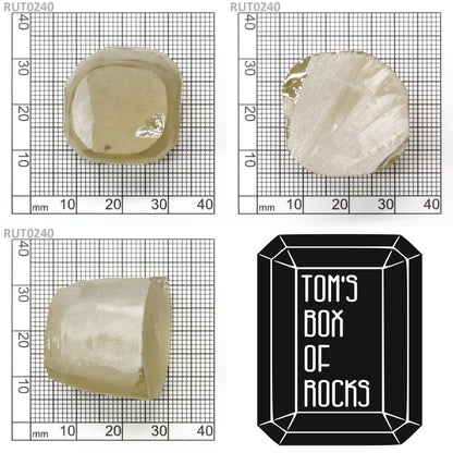 Near Colorless Large Synthetic Rutile Grade A - Faceting Rough