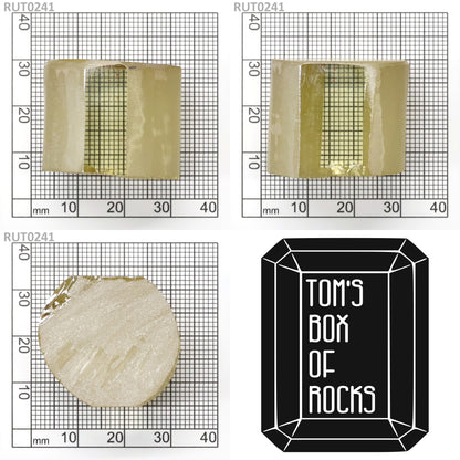 Near Colorless Large Synthetic Rutile Grade A - Faceting Rough