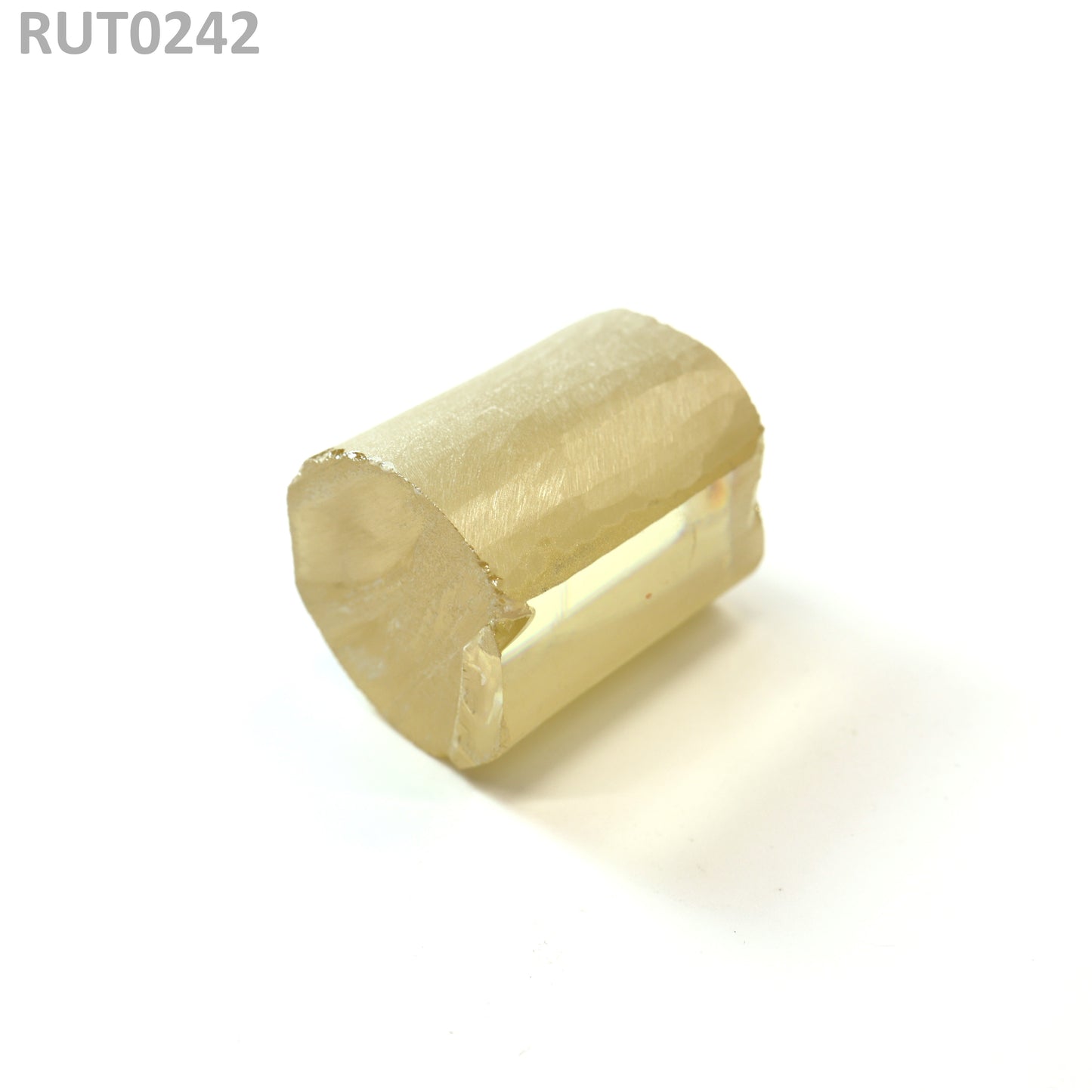 Near Colorless Large Synthetic Rutile Grade A - Faceting Rough