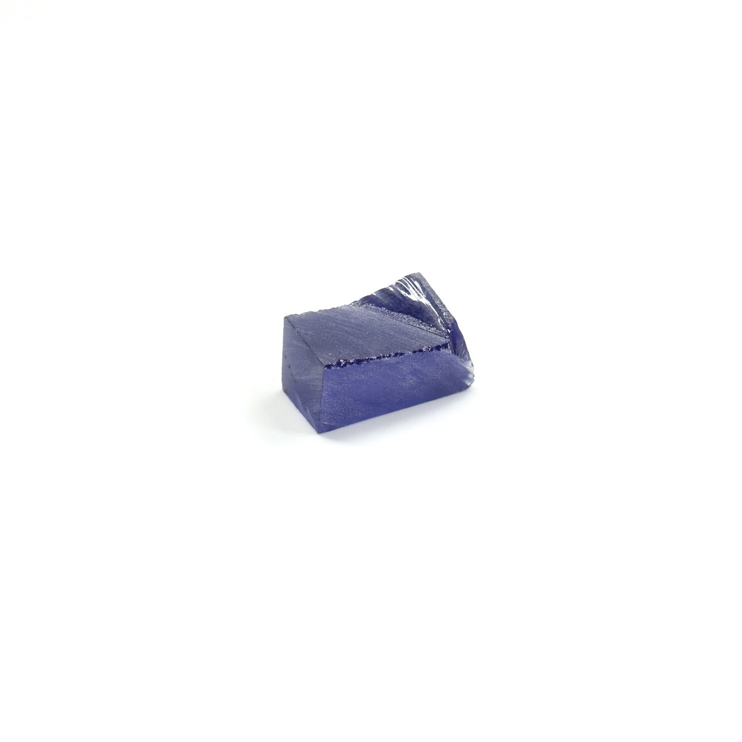 Medium Blue Czochralski Pulled Sapphire - Grade A - Faceting Rough