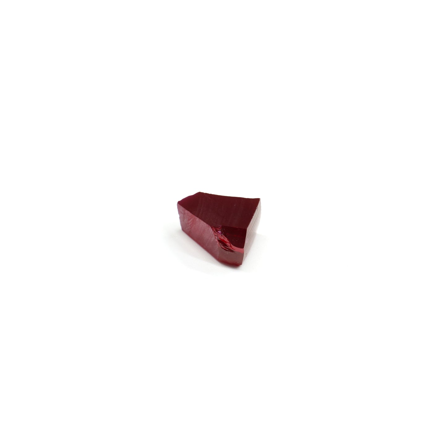 Pigeon Blood Red  Czochralski Pulled Ruby - Grade A - Faceting Rough