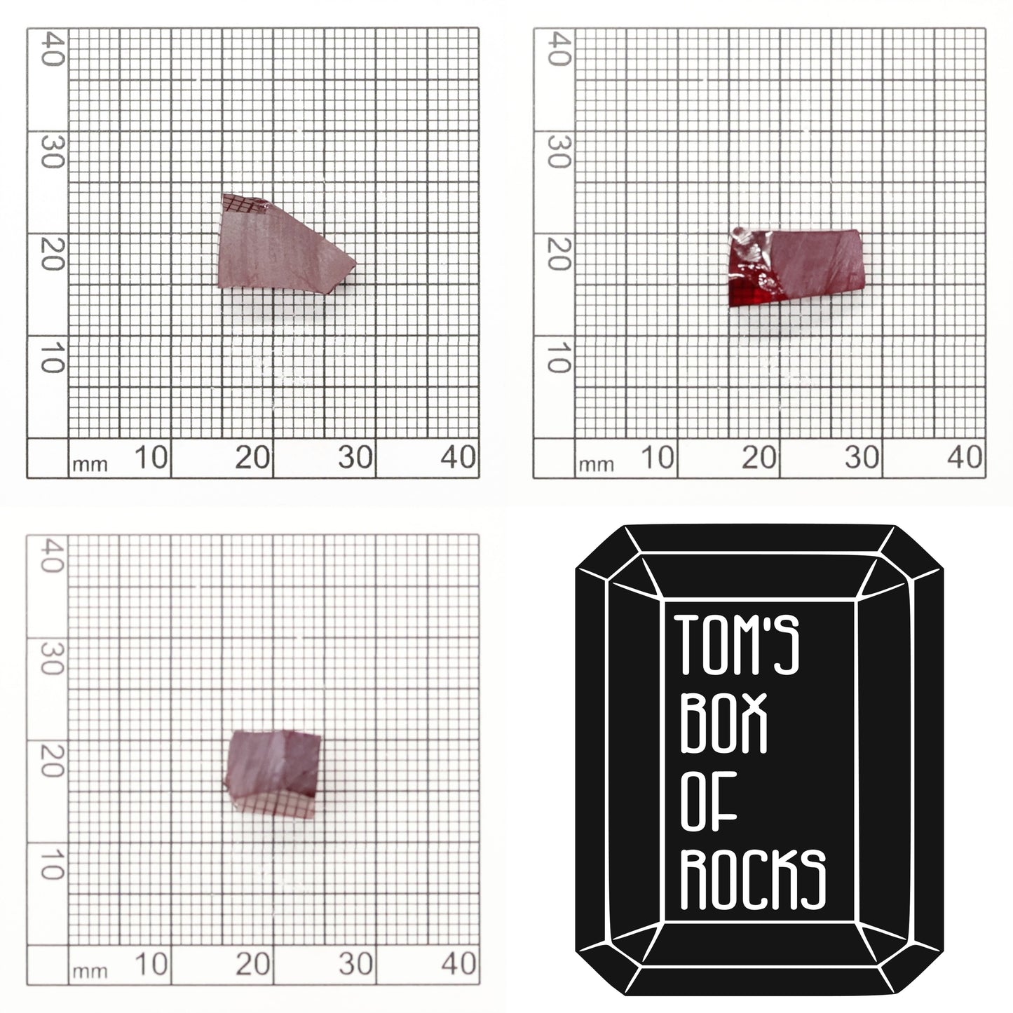 Pigeon Blood Red  Czochralski Pulled Ruby - Grade A - Faceting Rough