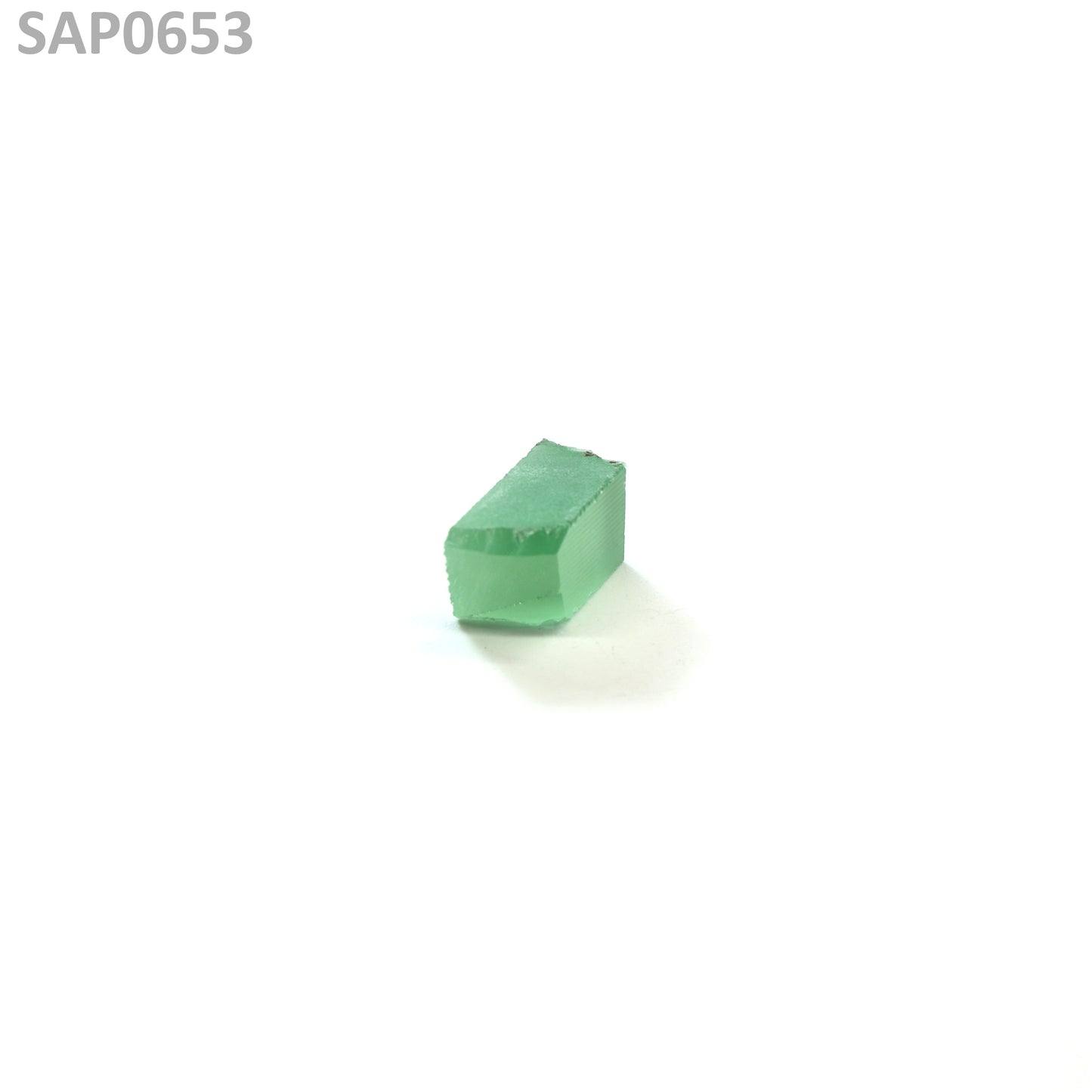 Mint Green Czochralski Pulled Sapphire - Grade A - Faceting Rough
