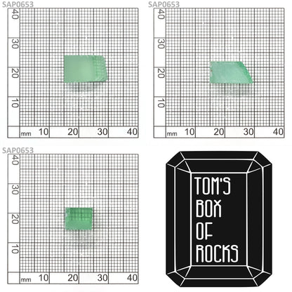 Mint Green Czochralski Pulled Sapphire - Grade A - Faceting Rough