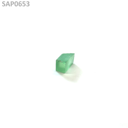 Mint Green Czochralski Pulled Sapphire - Grade A - Faceting Rough