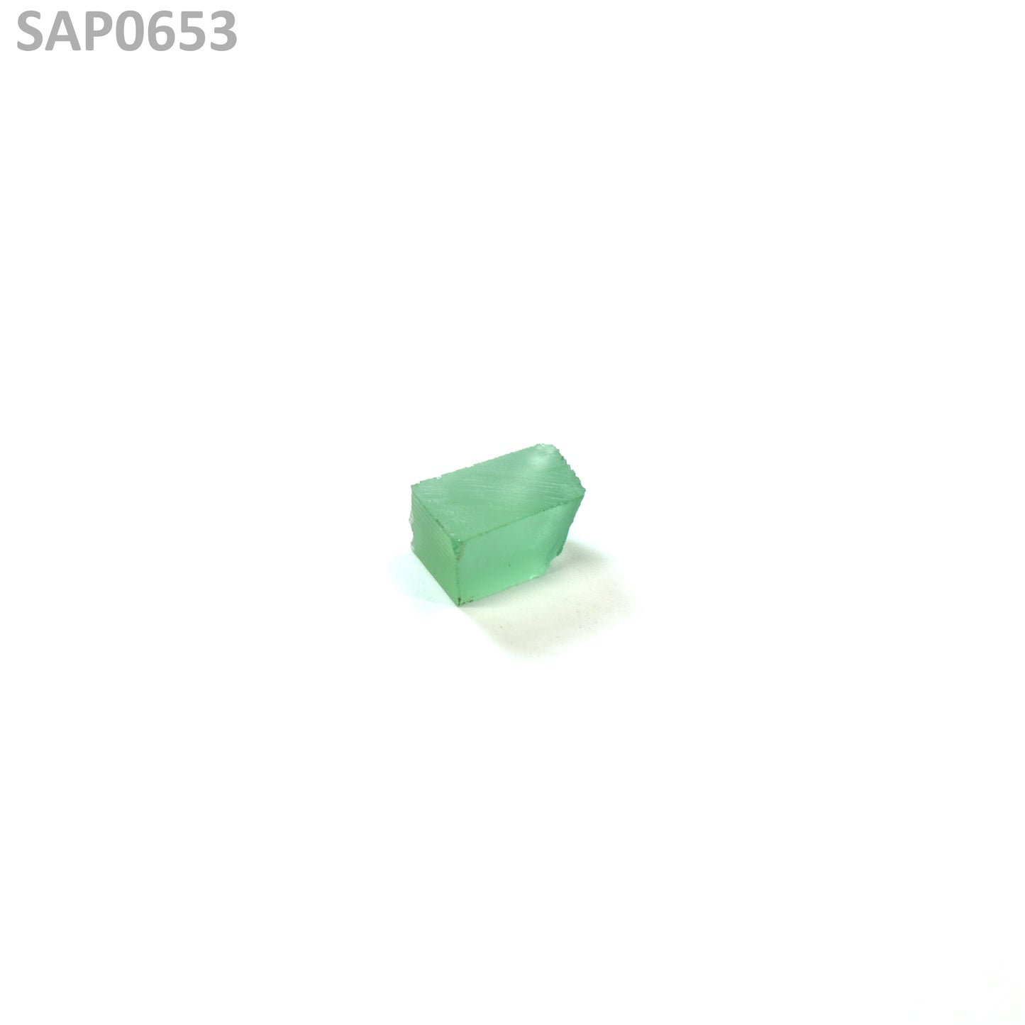 Mint Green Czochralski Pulled Sapphire - Grade A - Faceting Rough