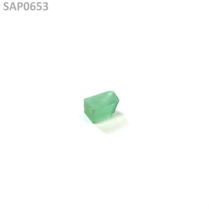 Mint Green Czochralski Pulled Sapphire - Grade A - Faceting Rough