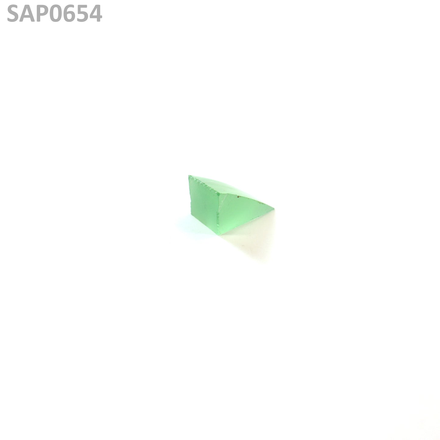 Mint Green Czochralski Pulled Sapphire - Grade A - Faceting Rough