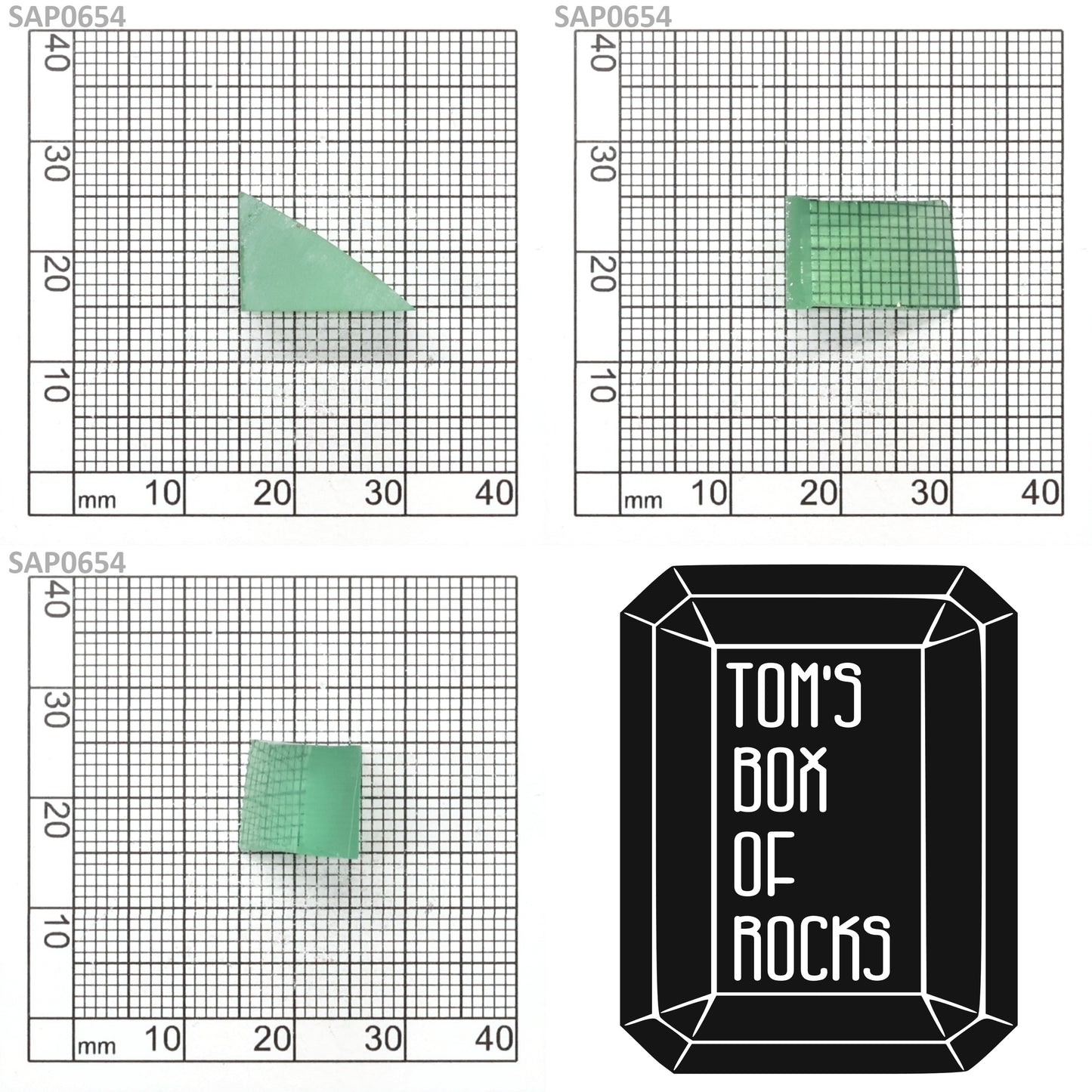 Mint Green Czochralski Pulled Sapphire - Grade A - Faceting Rough