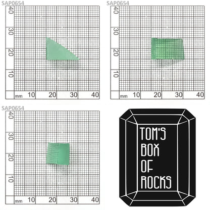Mint Green Czochralski Pulled Sapphire - Grade A - Faceting Rough
