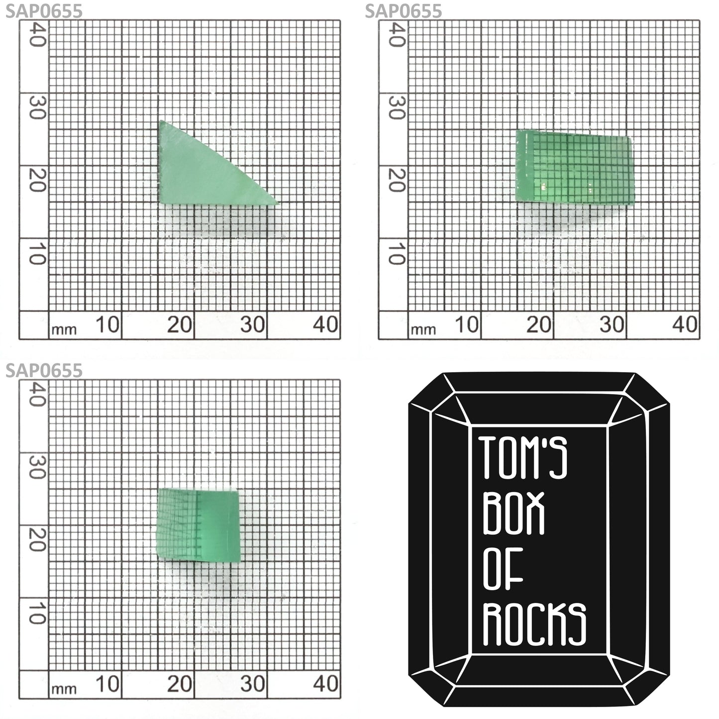 Mint Green Czochralski Pulled Sapphire - Grade A - Faceting Rough