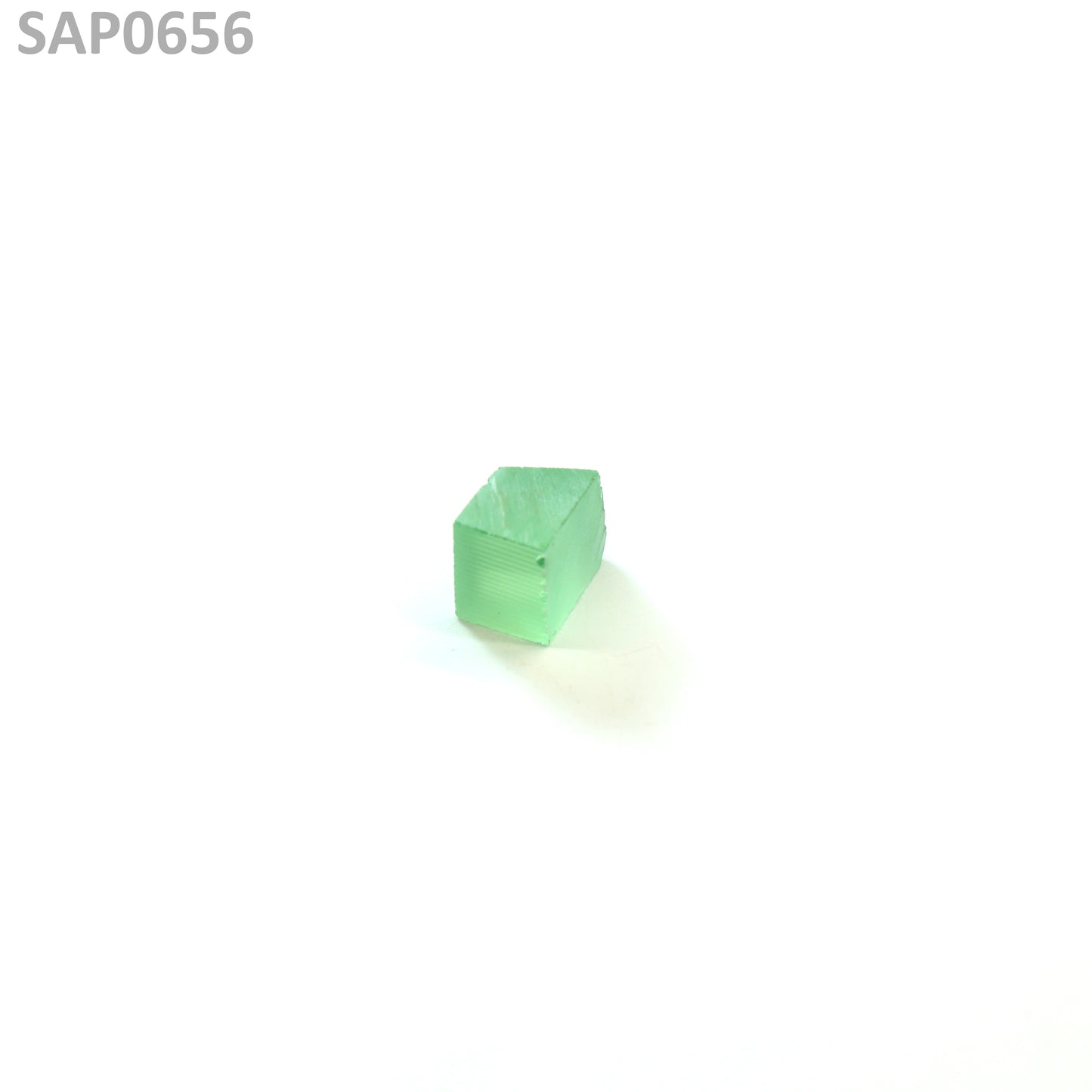 Mint Green Czochralski Pulled Sapphire - Grade A - Faceting Rough