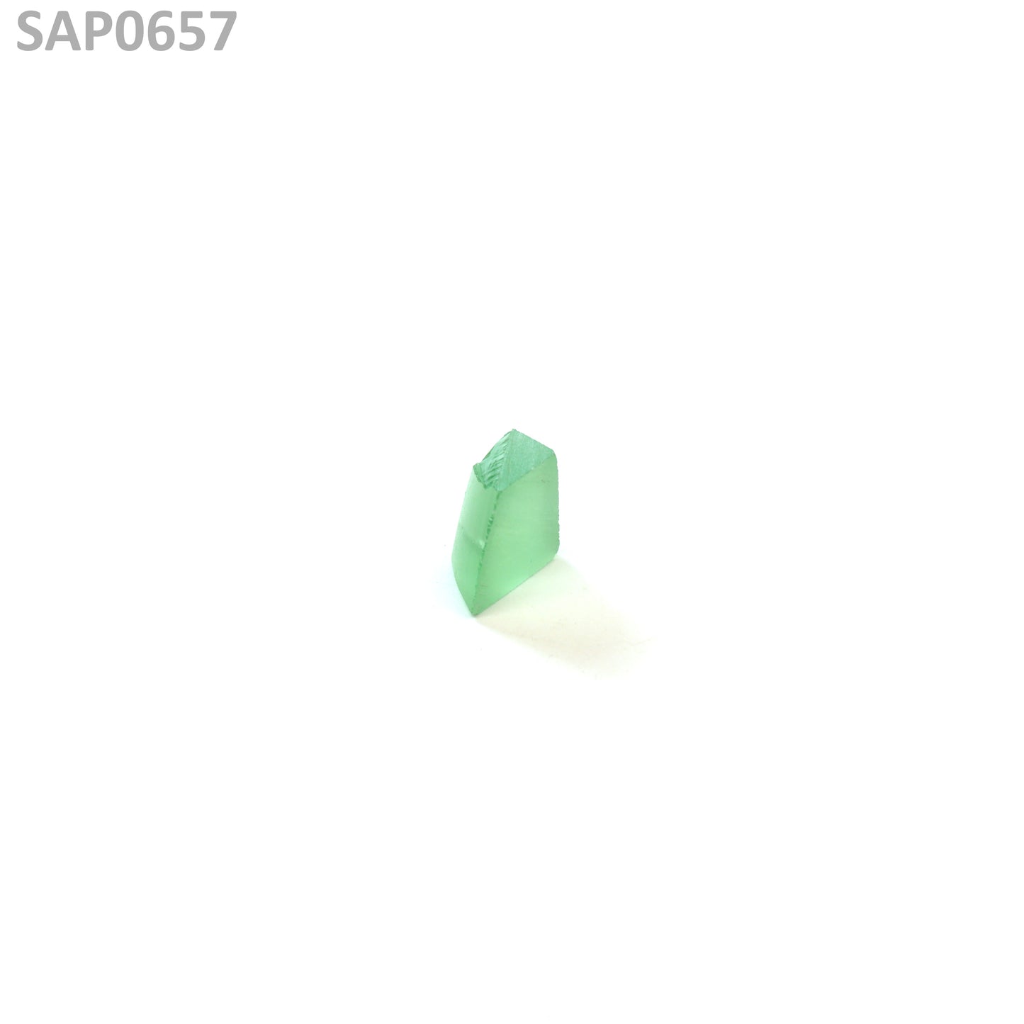 Mint Green Czochralski Pulled Sapphire - Grade A - Faceting Rough