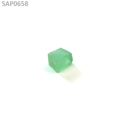 Mint Green Czochralski Pulled Sapphire - Grade A - Faceting Rough