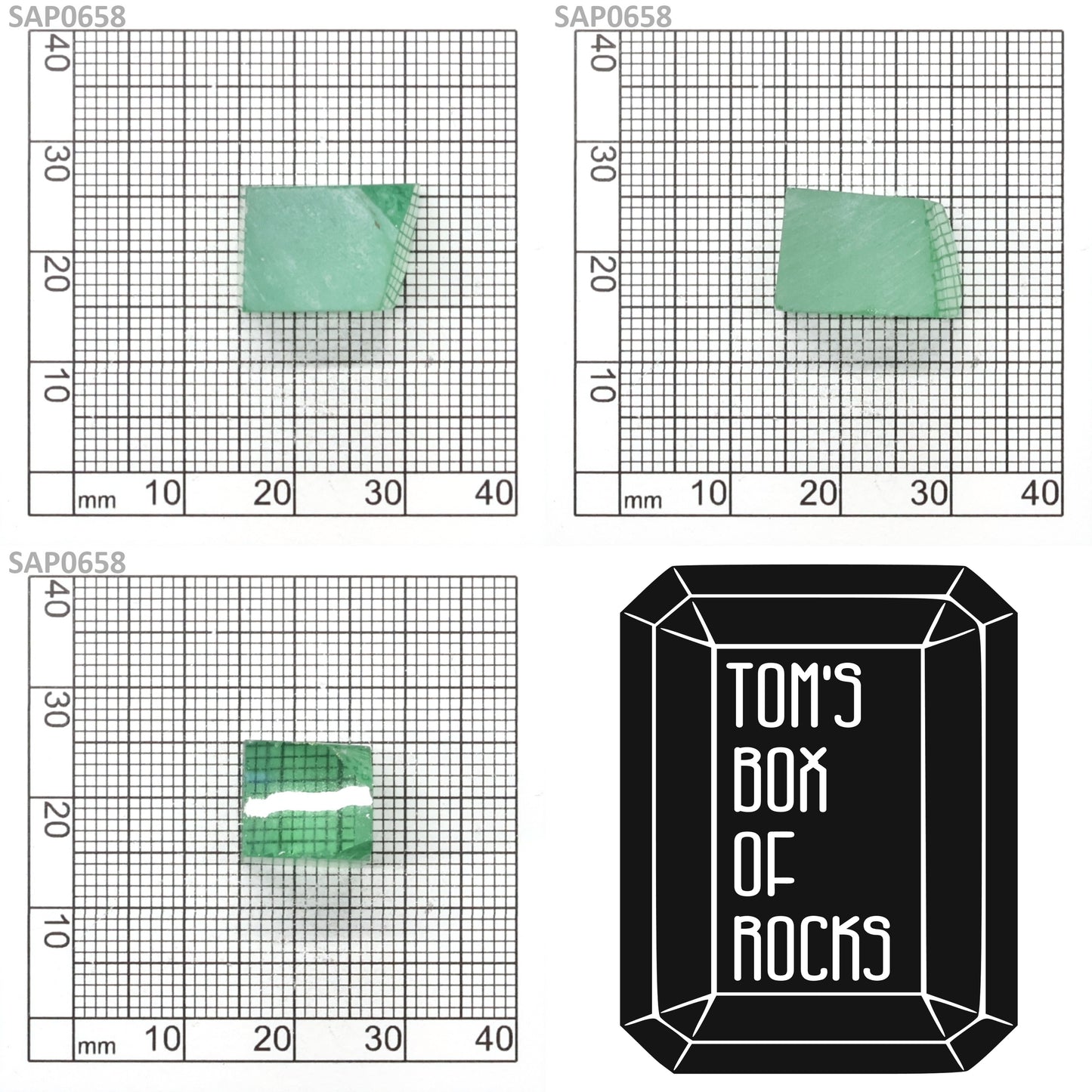 Mint Green Czochralski Pulled Sapphire - Grade A - Faceting Rough