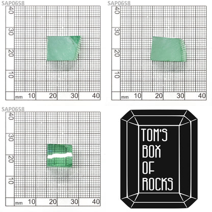 Mint Green Czochralski Pulled Sapphire - Grade A - Faceting Rough