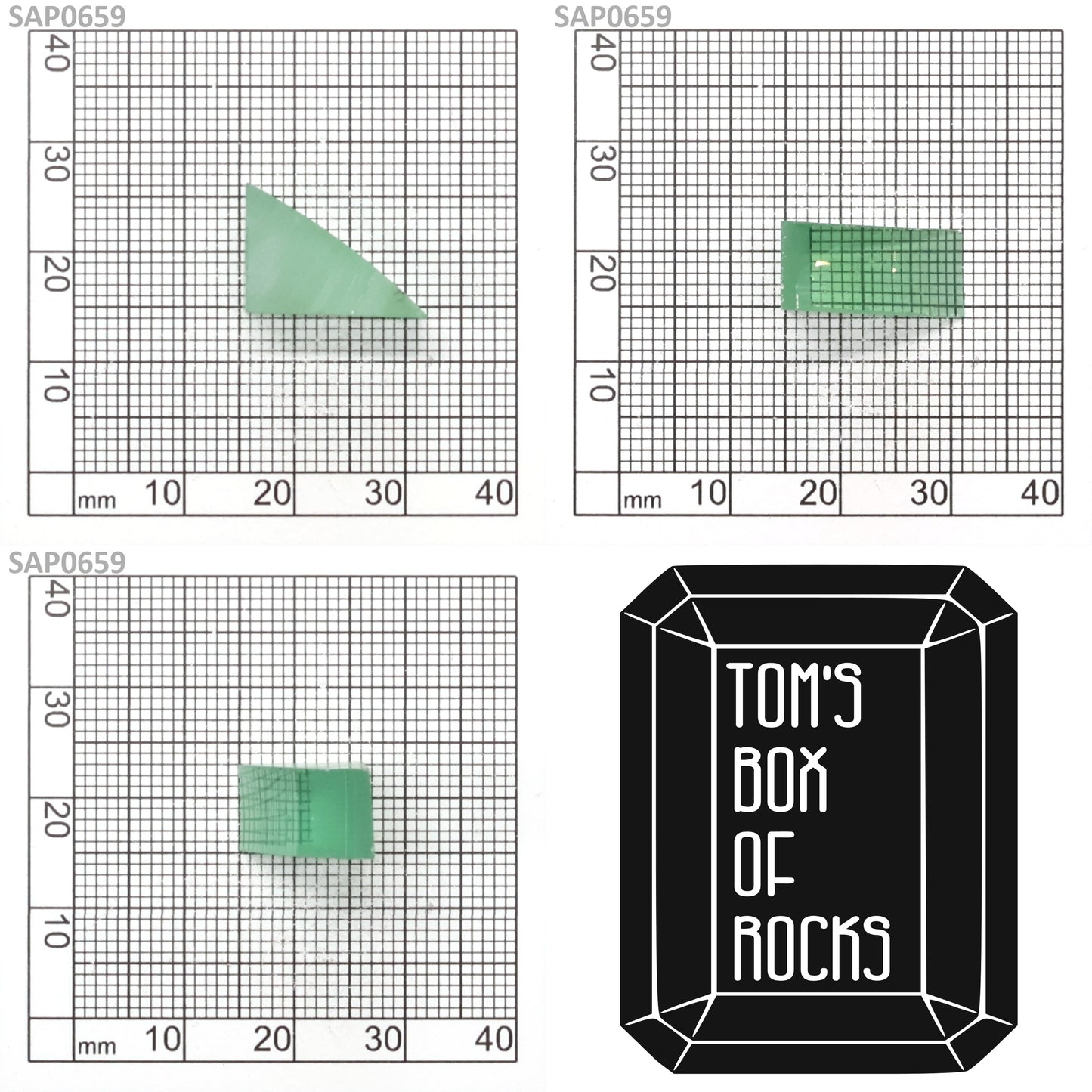 Mint Green Czochralski Pulled Sapphire - Grade A - Faceting Rough
