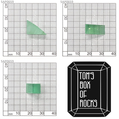 Mint Green Czochralski Pulled Sapphire - Grade A - Faceting Rough