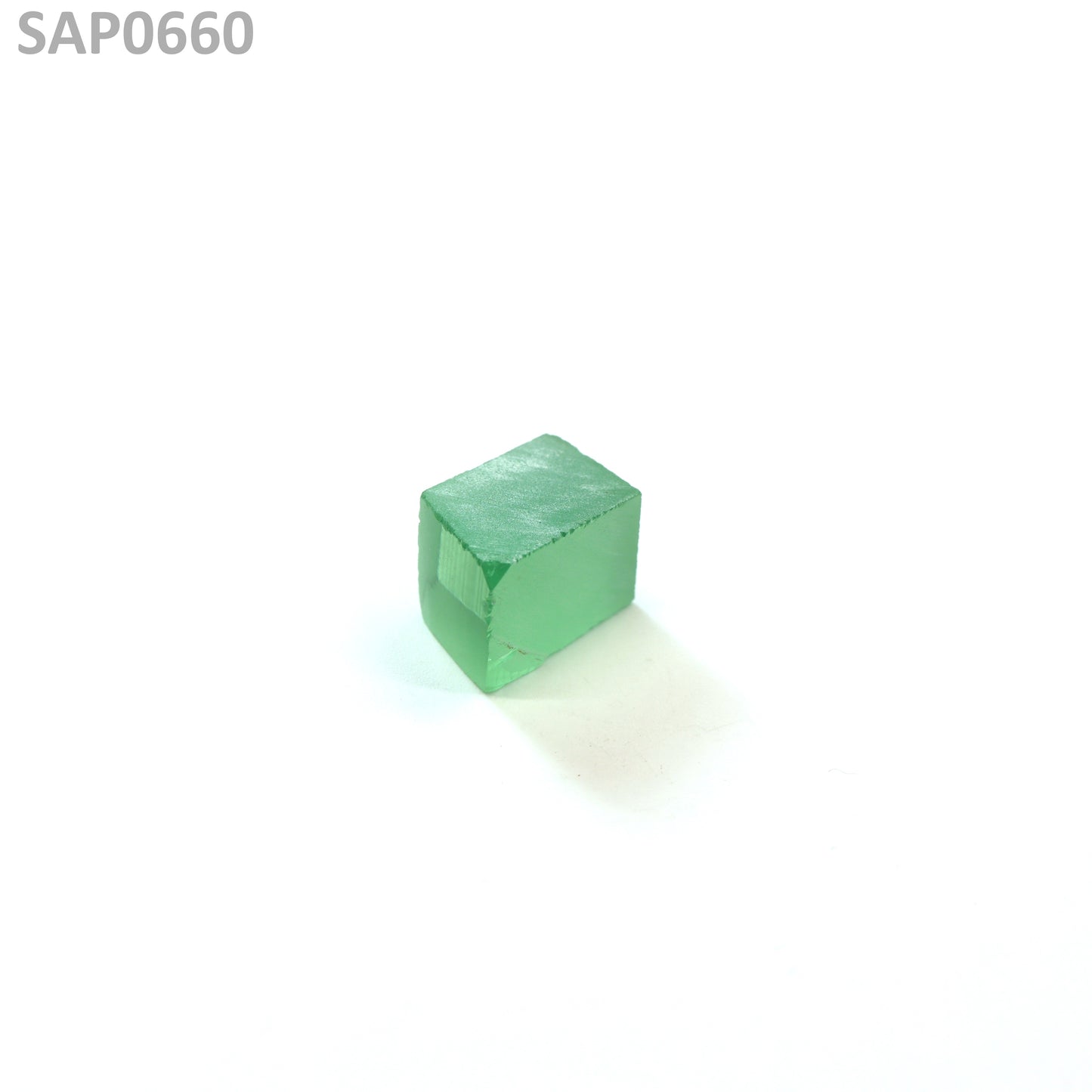 Mint Green Czochralski Pulled Sapphire - Grade A - Faceting Rough