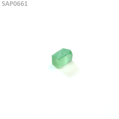 Mint Green Czochralski Pulled Sapphire - Grade A - Faceting Rough